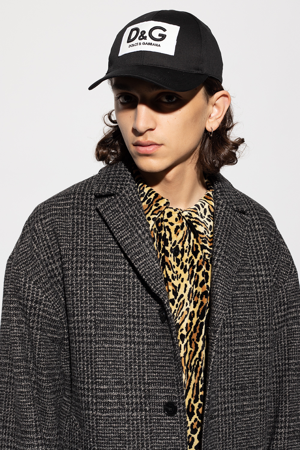 Knit hat with logo tag in Green for Men | Dolce&Gabbana®